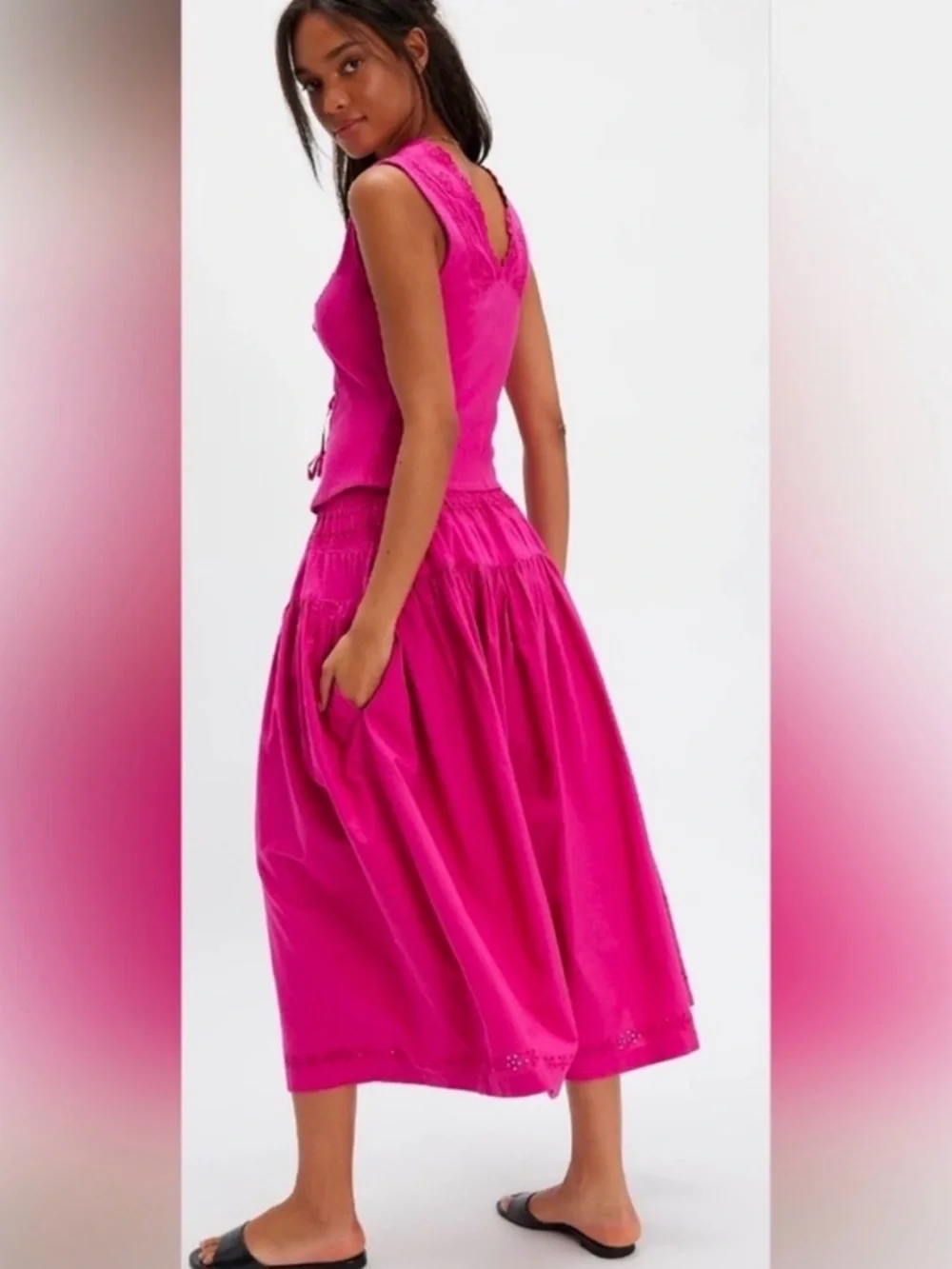Free People Gesibelle Skirt Set Small NWT